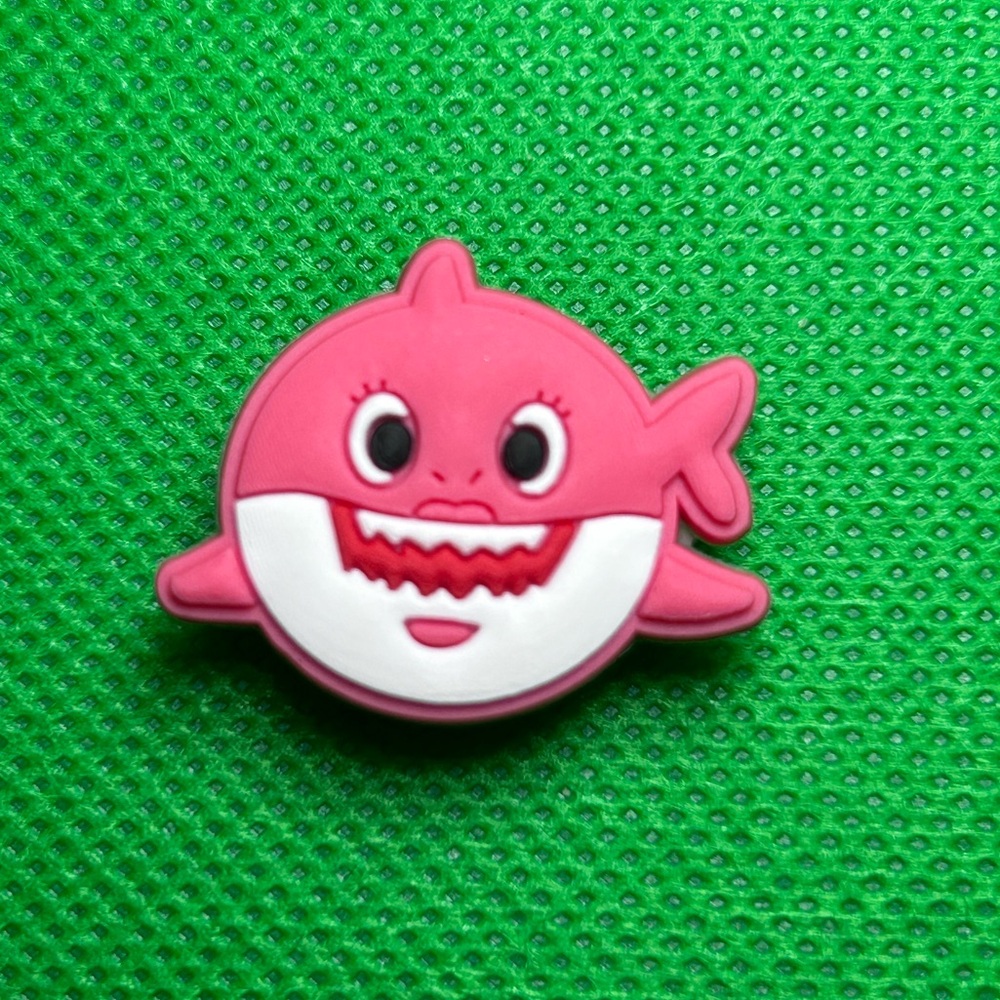 🌼 (5/$10 or 10/$15) NEW “Baby Shark” 🎀 Croc Charm Collection Pink/Mommy Shark